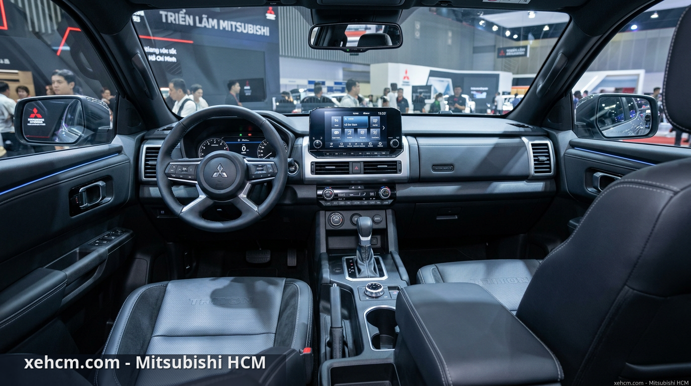 Triển lãm xe Mitsubishi: Top 3 mẫu xe đáng mong đợi nhất 2 Nội thất All-New Mitsubishi Triton được thiết kế lại, tiện nghi và hiện đại hơn - triển lãm xe Mitsubishi