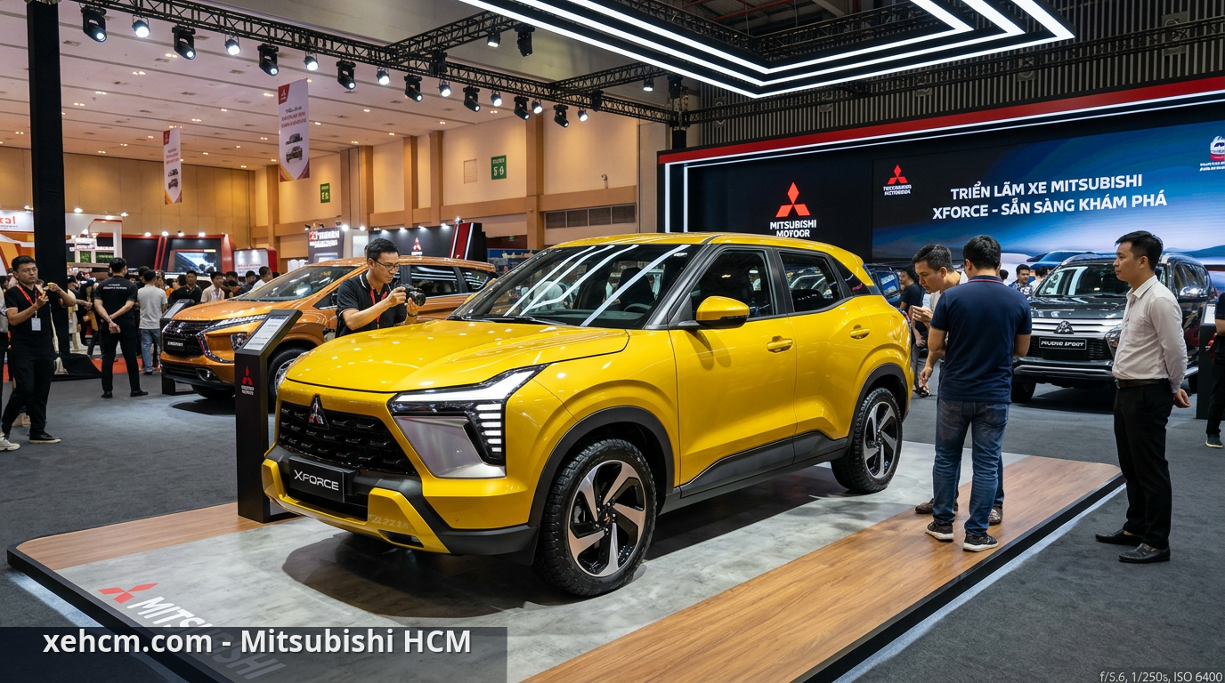 Triển lãm xe Mitsubishi: Top 3 mẫu xe đáng mong đợi nhất 1 Thiết kế ngoại thất hiện đại của Mitsubishi Xforce tại triển lãm xe Mitsubishi - triển lãm xe Mitsubishi