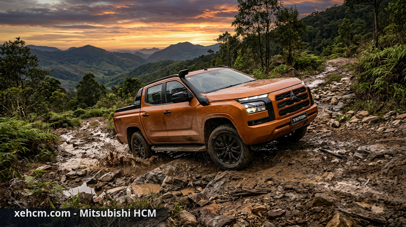 Triton 2026 off-road: Khám phá khả năng vượt địa hình 1 Triton 2026 4x4 AT Premium chinh phục mọi địa hình khó khăn - Triton 2026 off-road