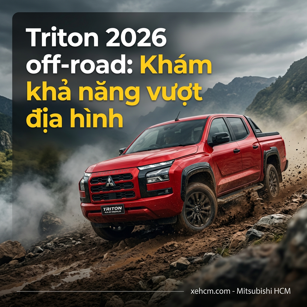 Triton 2026 off-road: Khám phá khả năng vượt địa hình