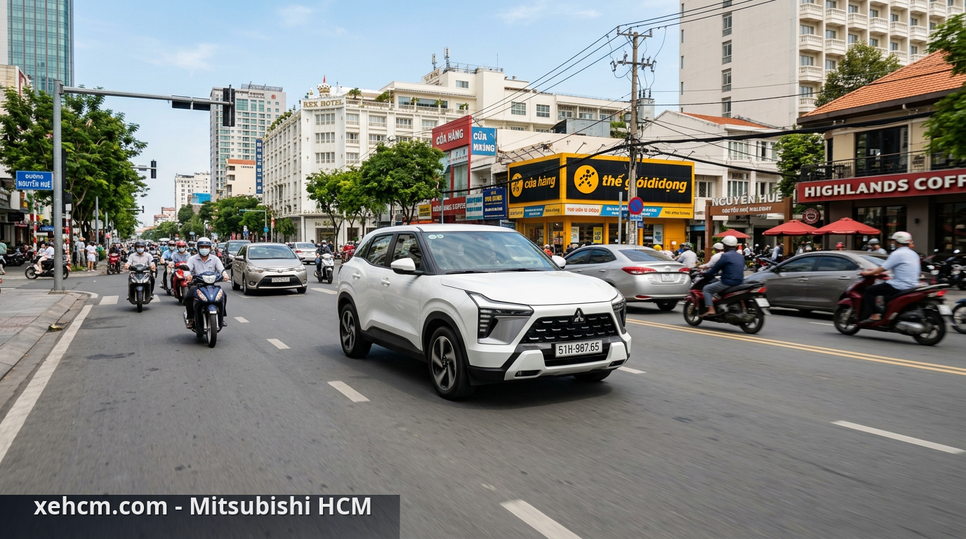 Xe gầm cao đô thị: Mitsubishi Xforce có phải lựa chọn tối ưu? 1 Sự linh hoạt của xe gầm cao đô thị khi di chuyển trong thành phố - xe gầm cao đô thị