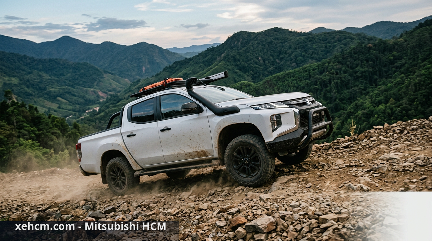 Xe off-road Mitsubishi: Chọn Triton hay Pajero Sport? 1 Mitsubishi Triton trong một chuyến hành trình xe off-road - xe off-road
