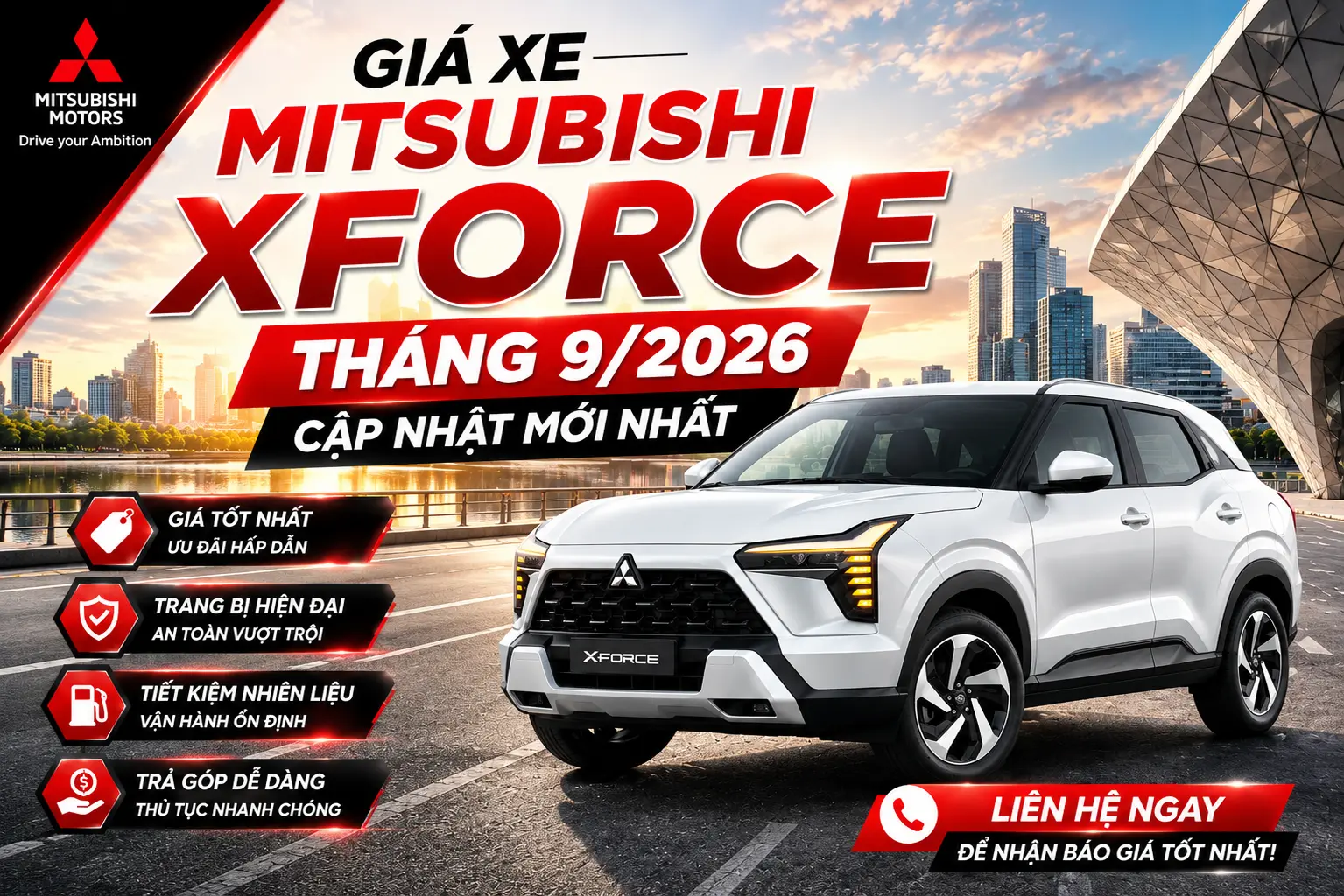 Giá Xe Mitsubishi Xforce Tháng 9/2026 – Cập Nhật Mới Nhất 1 Giá Xe Mitsubishi Xforce Tháng 9/2026 – Cập Nhật Mới Nhất
