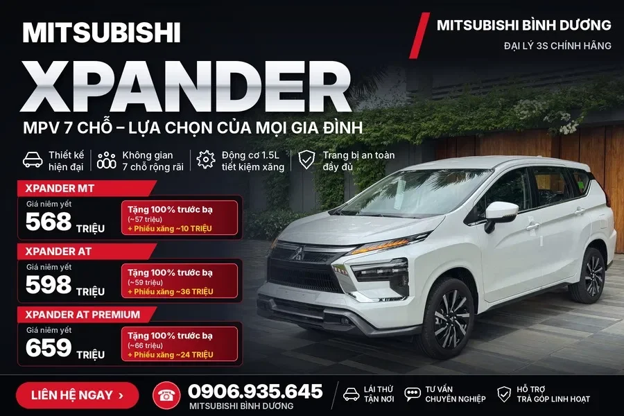 Chính Sách ưu đãi Mitsubishi Xpander At Premium Tháng 10/2026 – Ưu đãi đến 90 Triệu