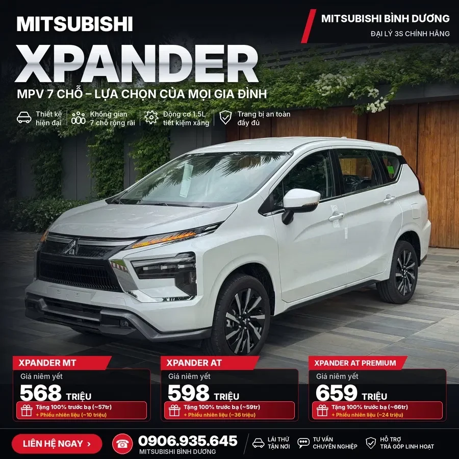 Chính Sách ưu đãi Mitsubishi Xpander At Premium Tháng 10/2026 – Ưu đãi đến 90 Triệu