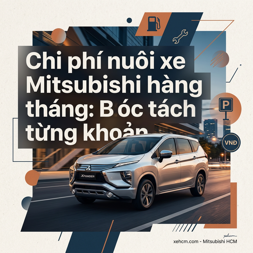 Chi phí nuôi xe Mitsubishi hàng tháng: Bóc tách từng khoản