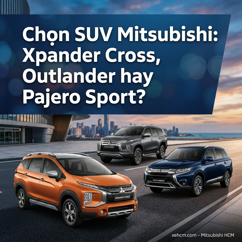 Chọn SUV Mitsubishi: Xpander Cross, Outlander hay Pajero Sport?