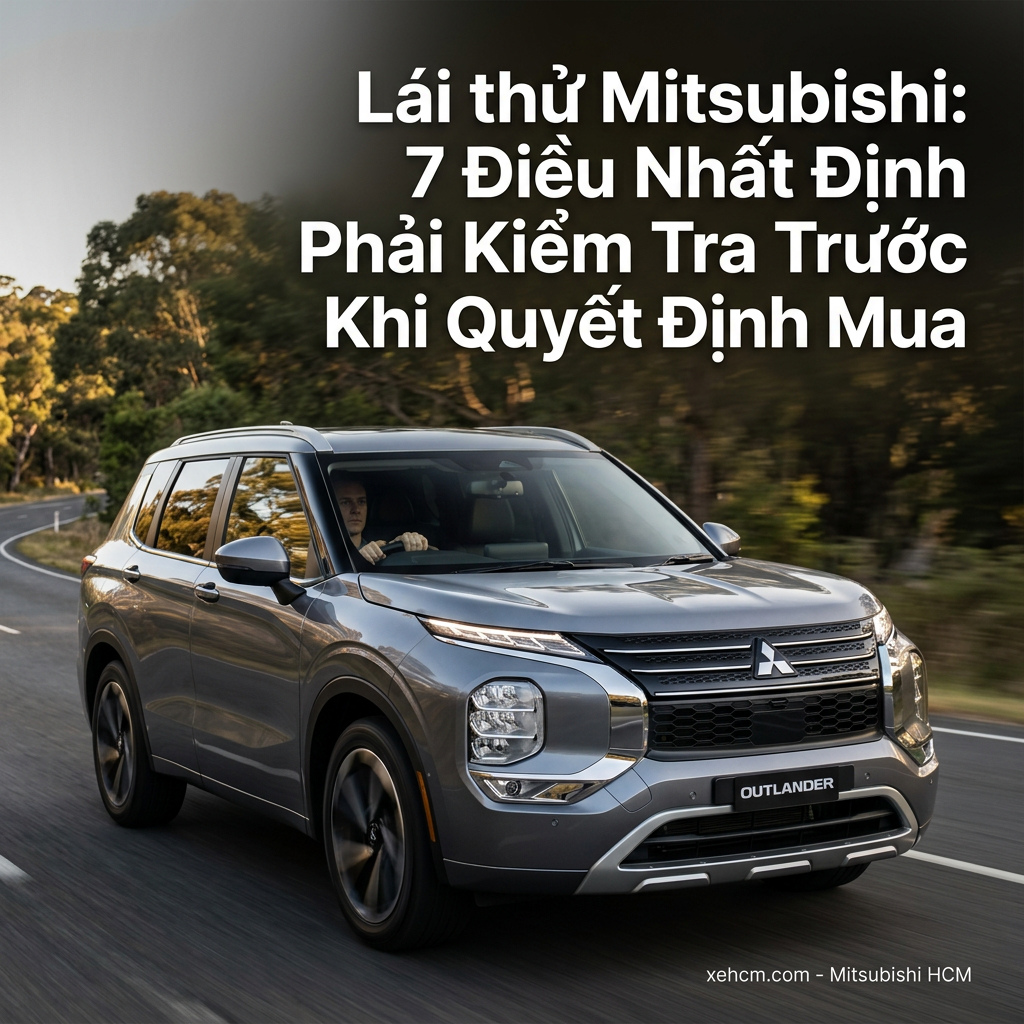 Lái thử Mitsubishi: 7 Điều Nhất Định Phải Kiểm Tra Trước Khi Quyết Định Mua