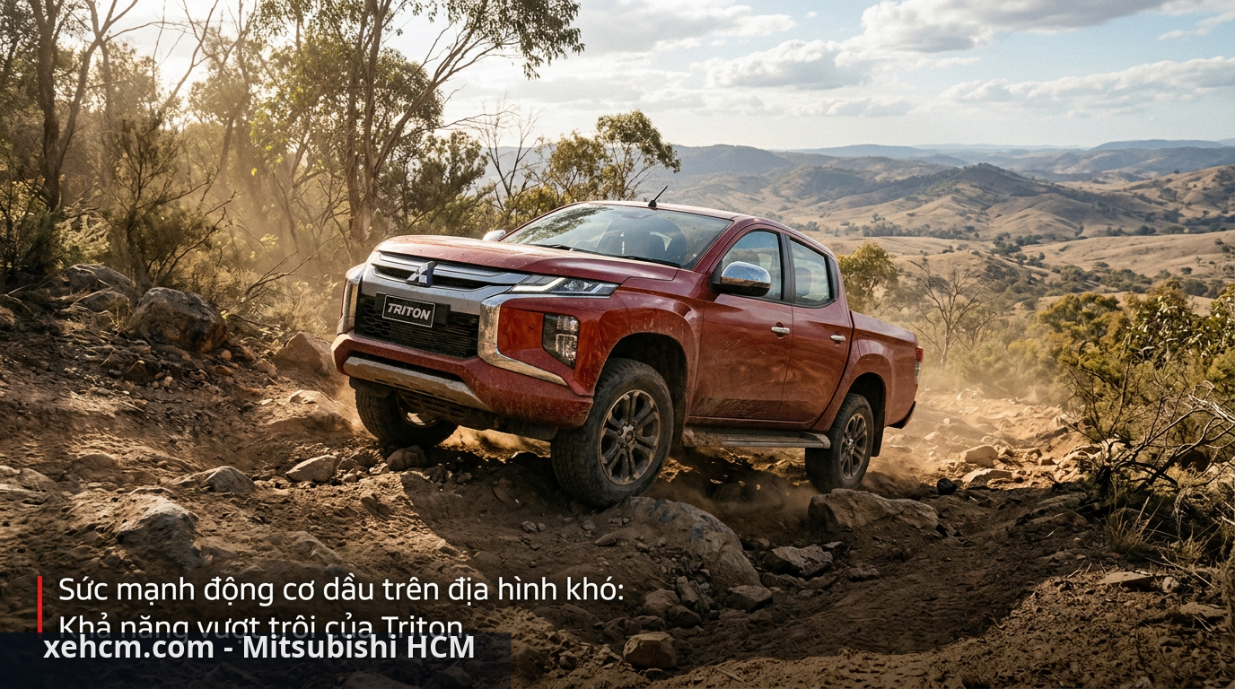 So sánh xe xăng xe điện và xe dầu: Lựa chọn tối ưu cho chủ xe Mitsubishi? 2 Mitsubishi Triton nổi bật với động cơ dầu mạnh mẽ và bền bỉ. - so sánh xe xăng xe điện