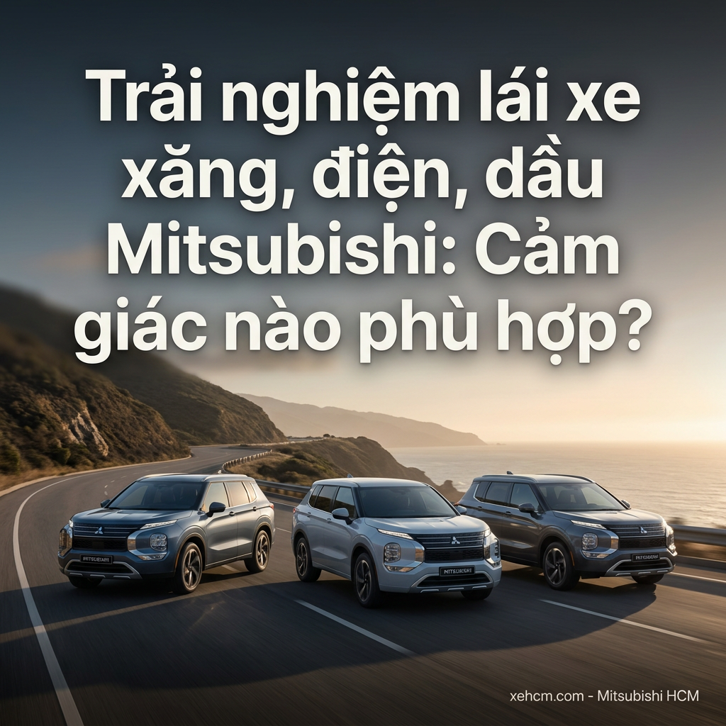 Trải nghiệm lái xe xăng, điện, dầu Mitsubishi: Cảm giác nào phù hợp?