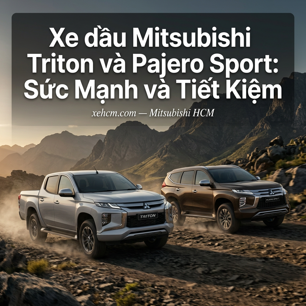 Xe dầu Mitsubishi Triton và Pajero Sport: Sức Mạnh và Tiết Kiệm