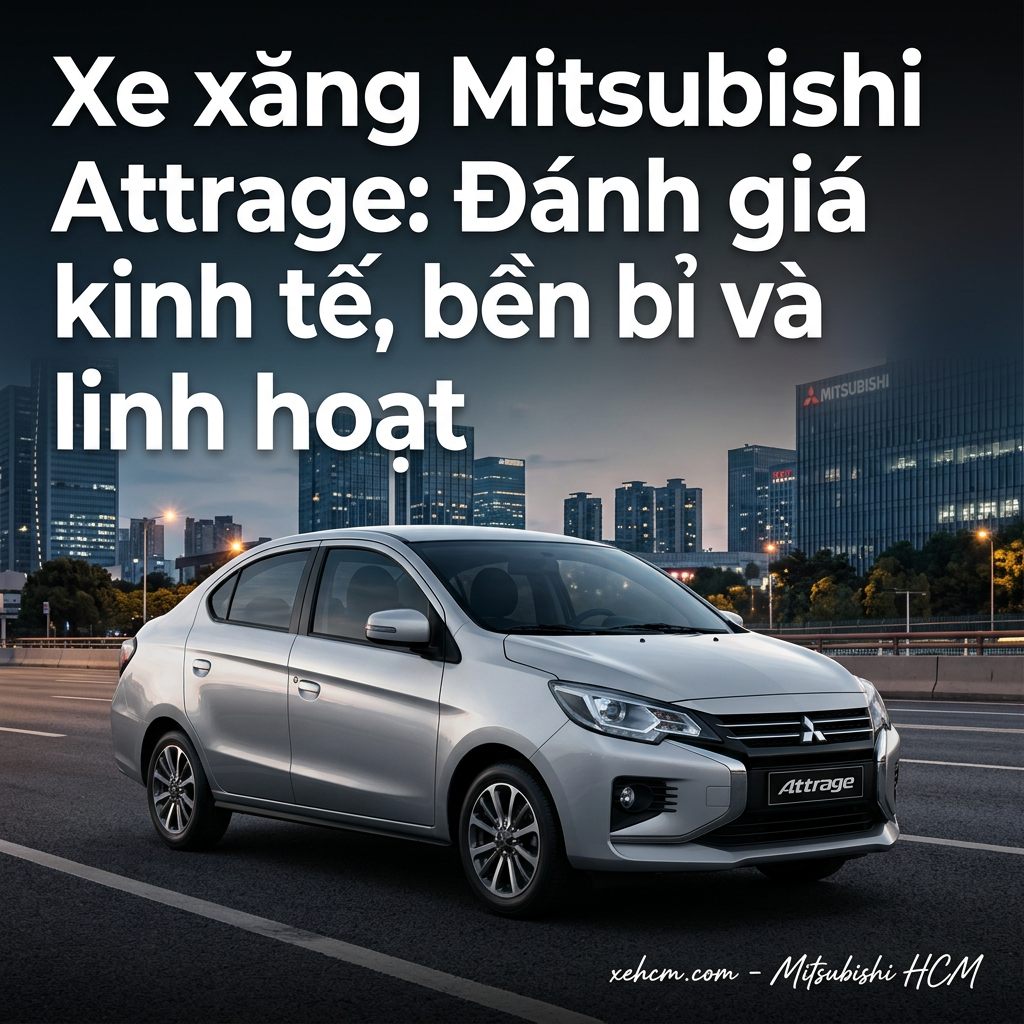 Xe xăng Mitsubishi Attrage: Đánh giá kinh tế, bền bỉ và linh hoạt